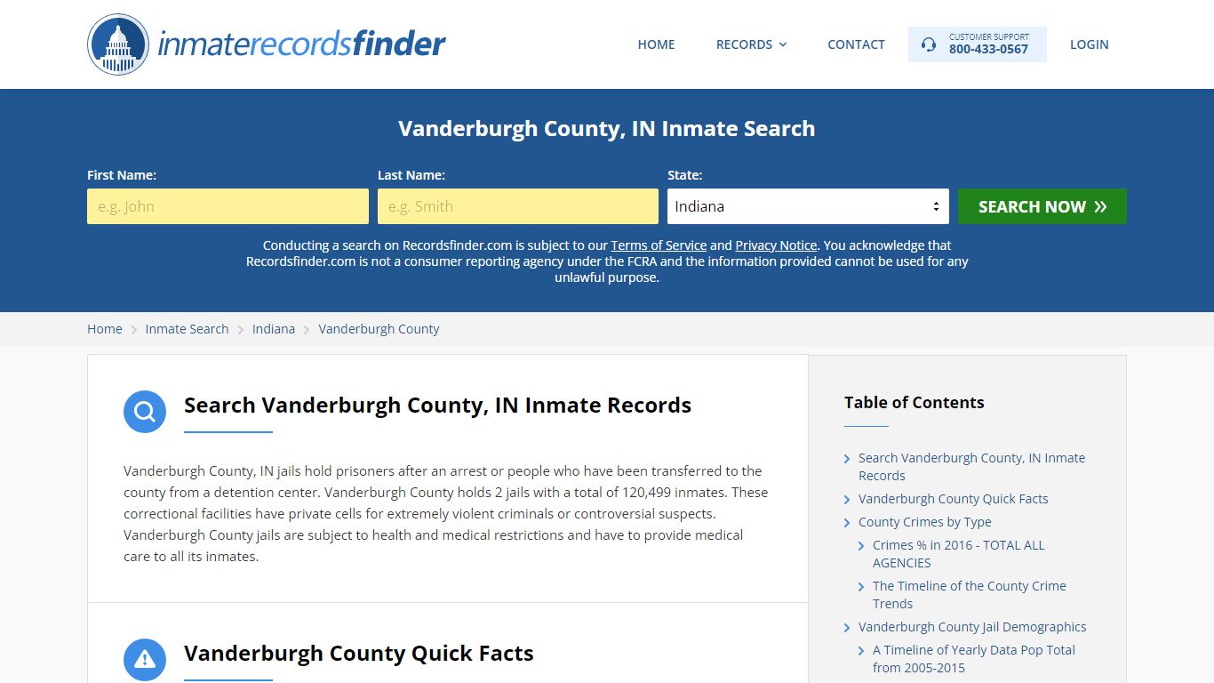 Vanderburgh County, IN Inmate Lookup & Jail Records Online